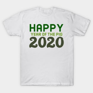 Happy Year Of The Pig 2020 T-Shirt